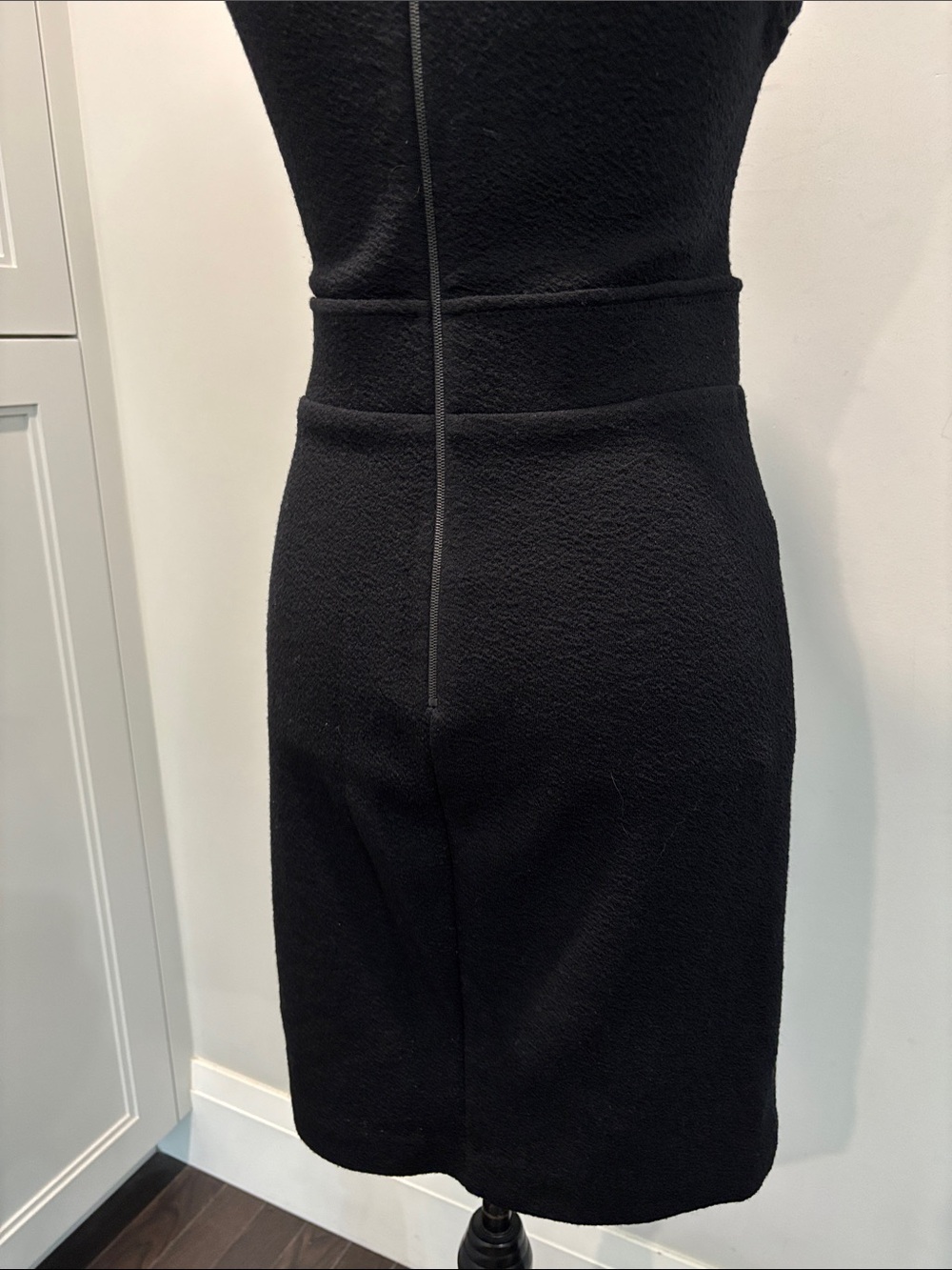 Judith & Charles Merino Wool Black Sleeveless Sheath Mini Dress Size 8 - Picture 11 of 14